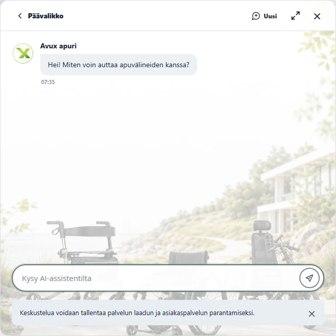 Apuväline Avux open Neuwon conversation