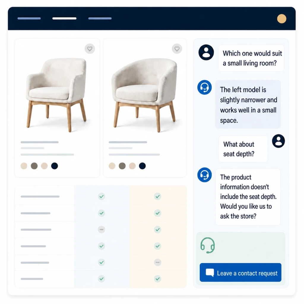 Neuwon helps compare suitable options and guides a safe contact request when needed